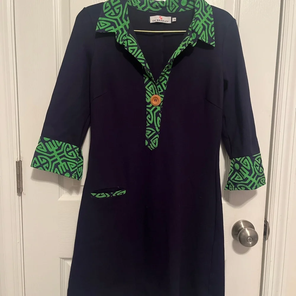 CK Bradley Tunic Navy Dress NWOT - Picture 3 of 7
